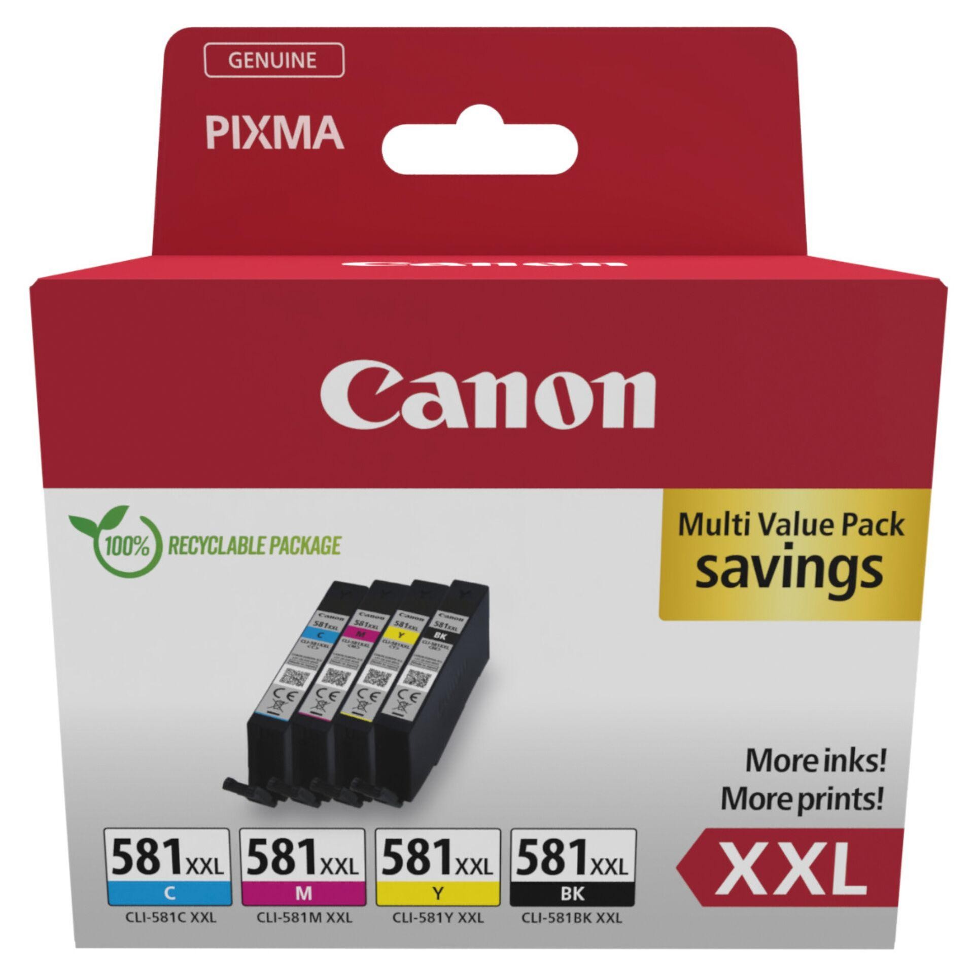 Canon Druckerpatrone CLI-581XXL BK/C/M/Y Multipack Original Kombi-