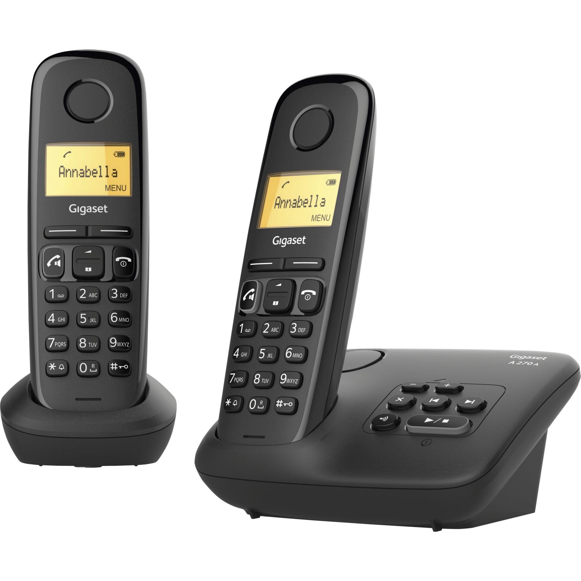 Gigaset A270A Teléfono DECT/analógico Identificador de llamadas