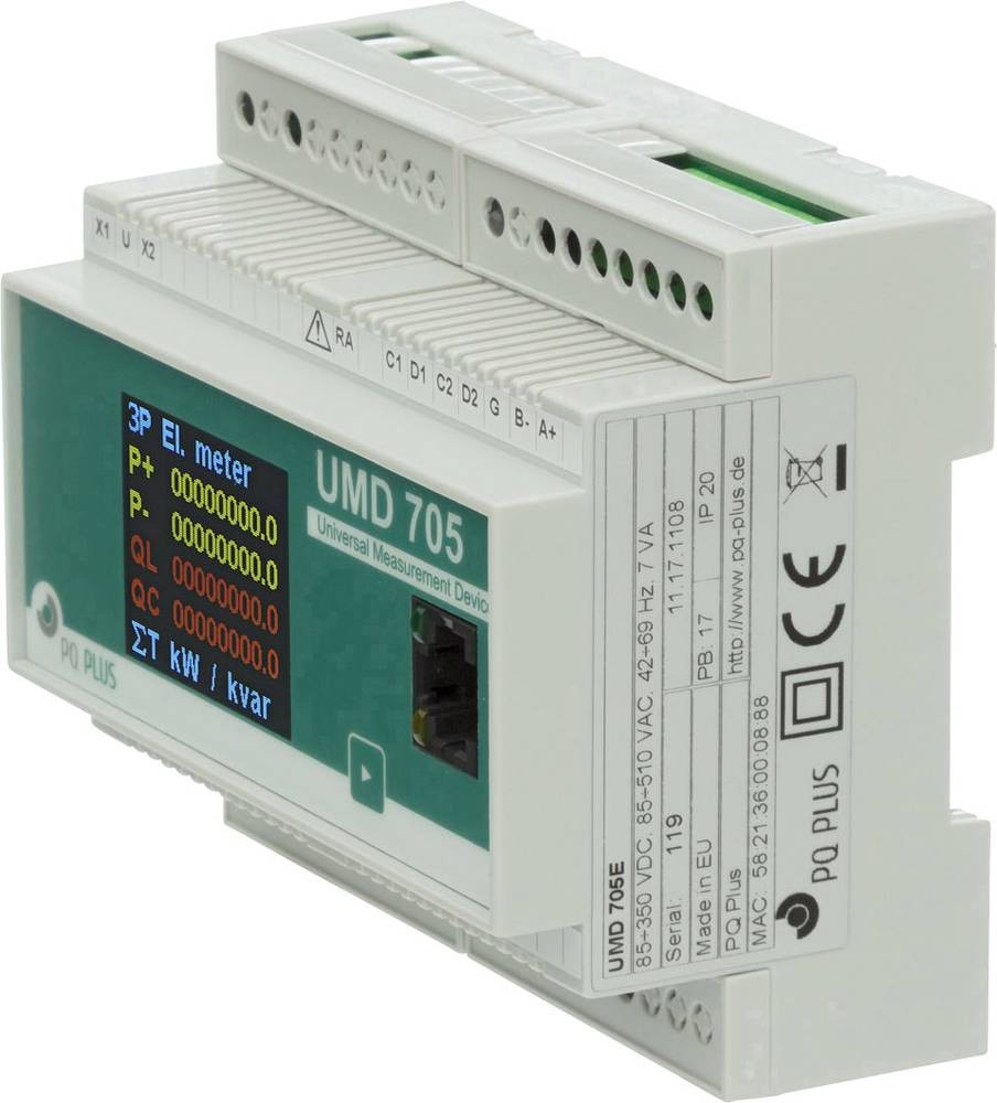 PQ Plus UMD 705E Digitales Hutschienenmessgerät