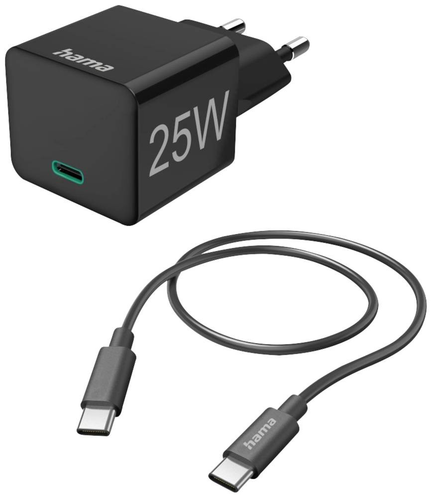 Hama 00201623 Mini 25W USB-Ladegerät 25W Innenbereich, Steckdose