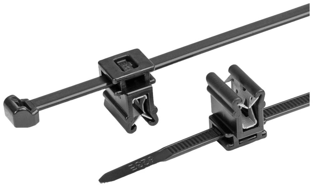 brightermannTyton 156-00948 T50ROSEC4A-PA66W-BK (100) Kabelbinder