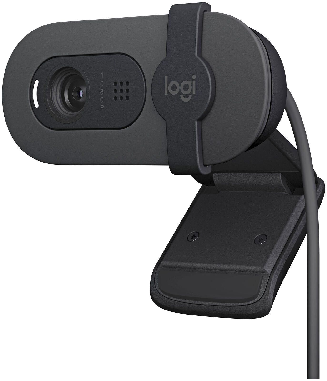 Logitech Brio 100 Full HD-Webcam 1920 x 1080 Pixel Klemm-Halterung