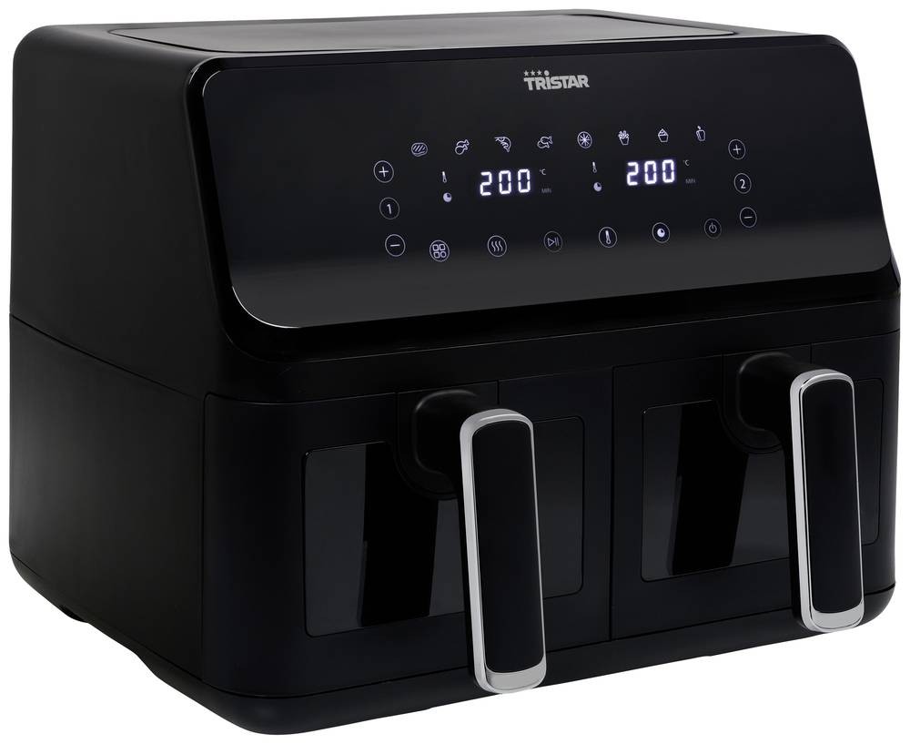 Tristar FR-9040 Doppel-Fritteuse 8l 2700W Heißluft-Funktion,