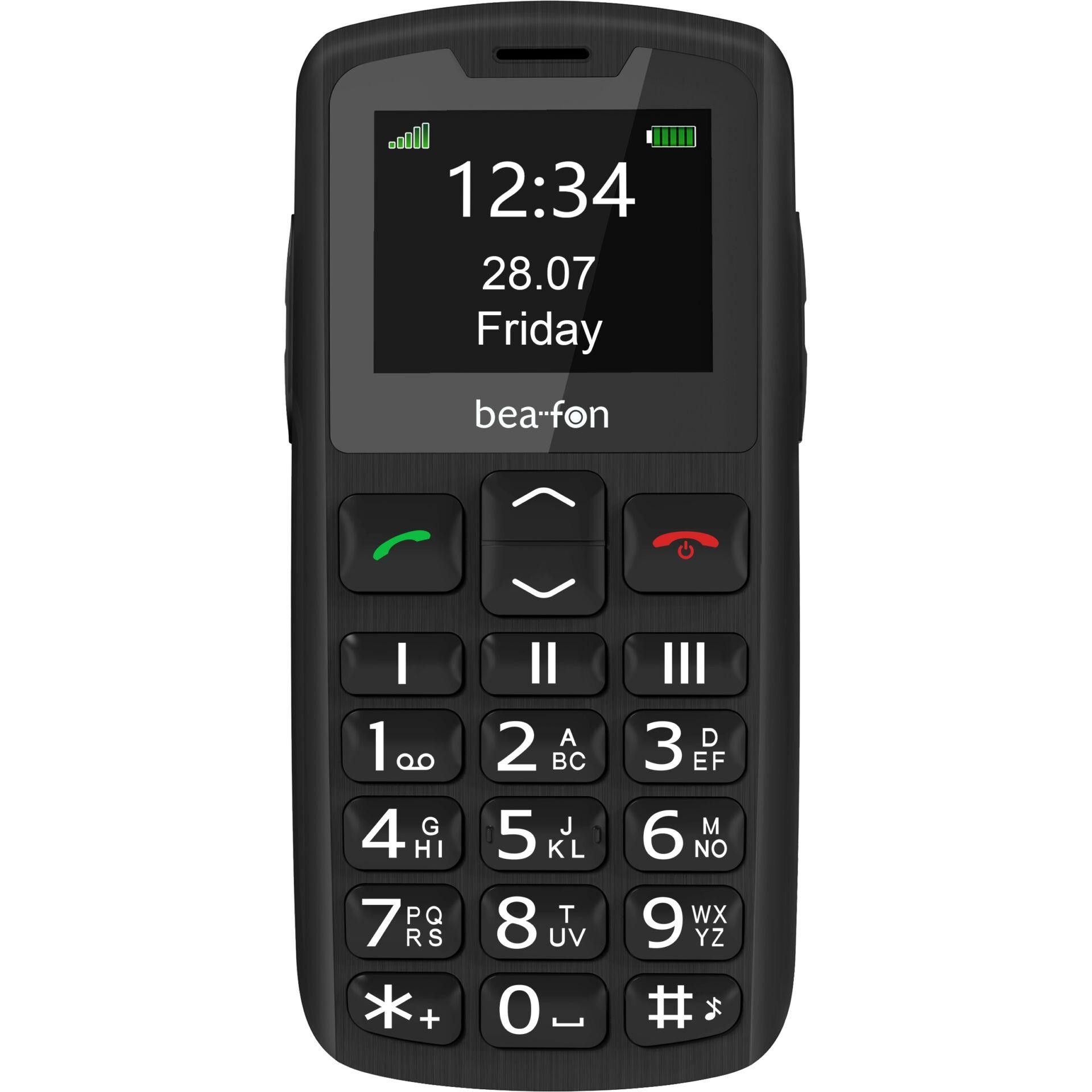 Beafon SL230 LTE 4,57 cm (1.8") 90 g Noir Téléphone numérique -