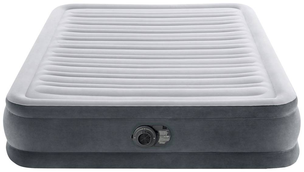 Intex Comfort Plush Mid Rise Dura-Beam Airbed with Internal Electric Pump, Bed Height 13