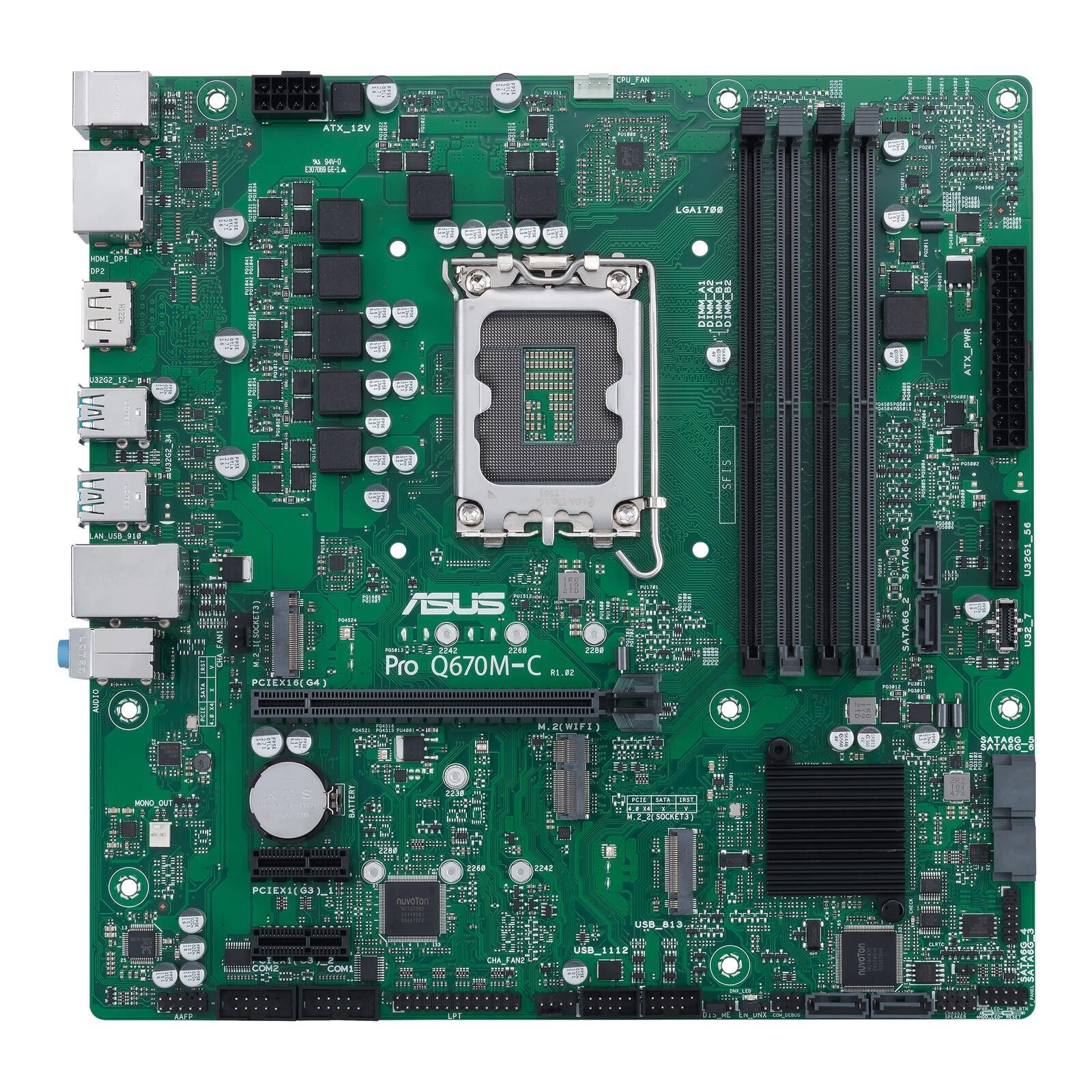 ASUS PRO Q670M-C-CSM Intel Q670 LGA 1700 micro ATX - ASUS PRO Q670M-C-