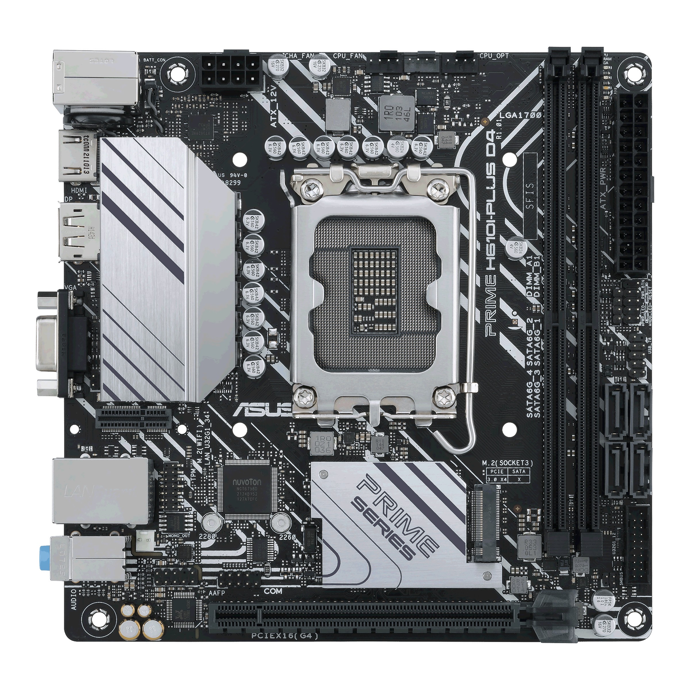 ASUS PRIME H610I-PLUS D4-CSM Intel H610 LGA 1700 mini ITX - ASUS