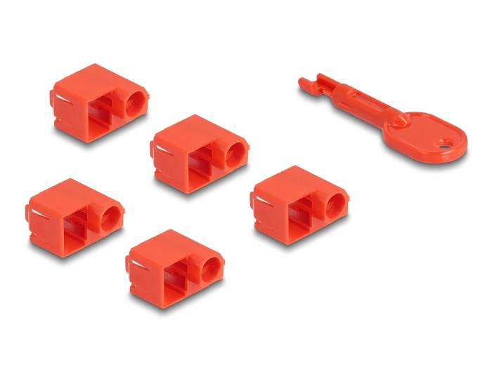 DeLOCK RJ45 Port Blocker Set for RJ45 plug 10 pieces - DeLOCK RJ45