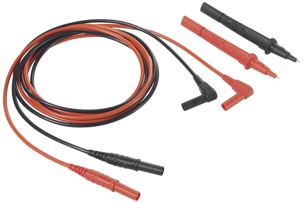 VOLTCRAFT VC801 Messleitung jack 4mm Prüfspitze 1.5m black-Rot 1 pc(