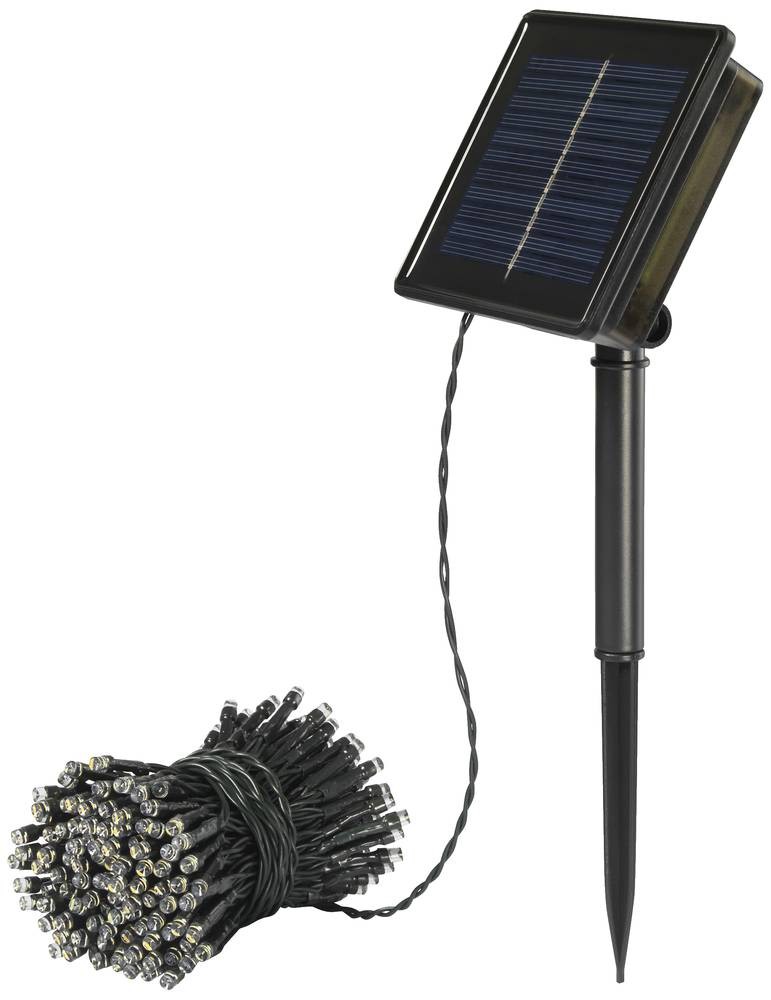 Sygonix SY-5596928 Solar-Fairy lights LED black, Standard-Grün (