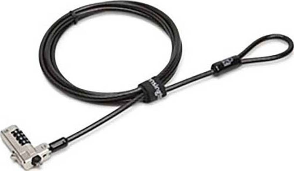 Kensington Slim N17 Combination Laptop Lock for Wedge-Shaped Slots -