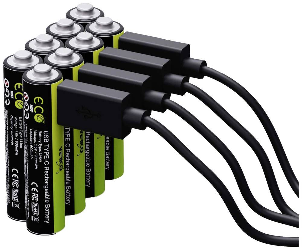 Verico LoopEnergy USB-C USB-C Akku Li-Ion 600 mAh 1.5V 8St.