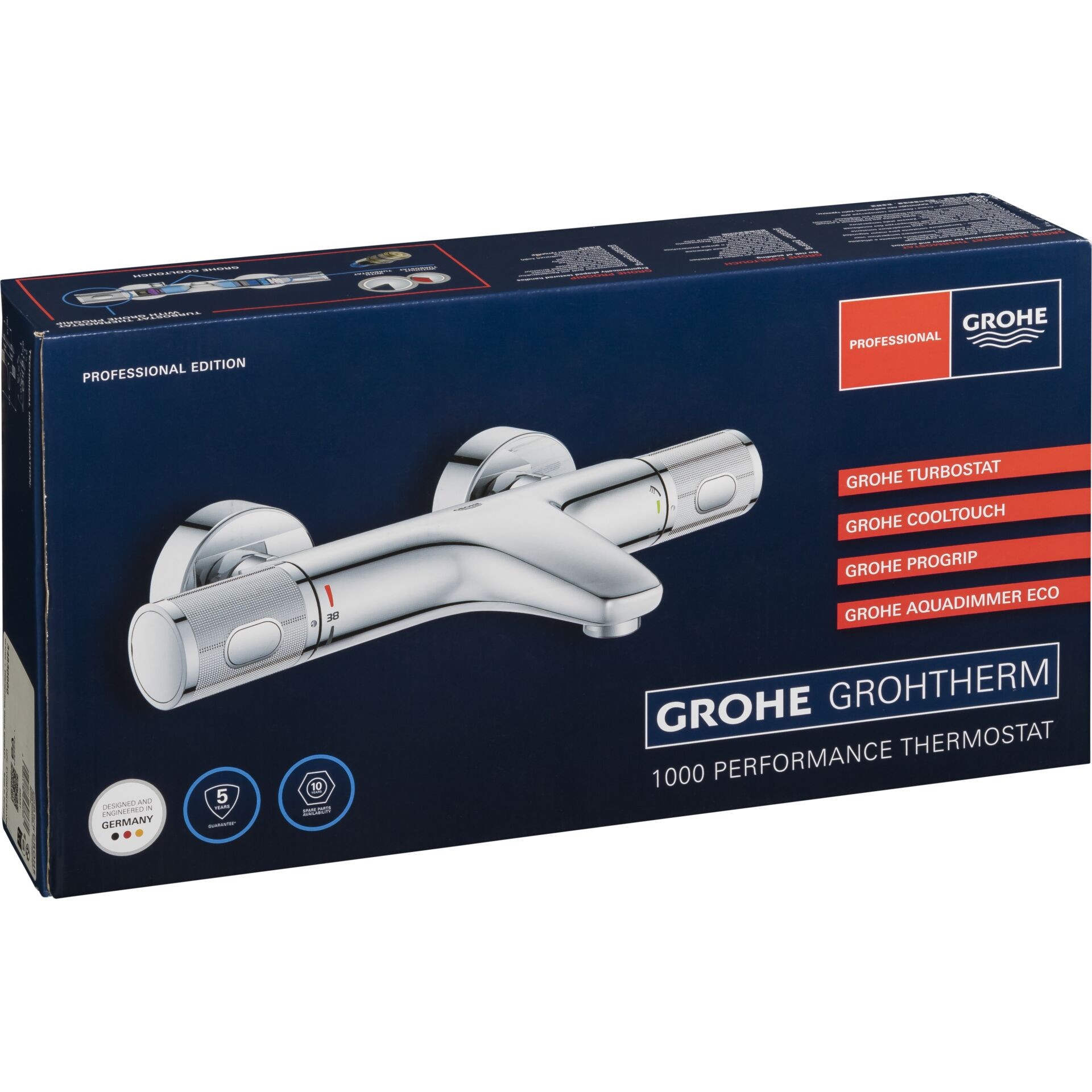 Grohe Grohtherm 1000 Performance Thermostat-Wannenbatterie, 1/2