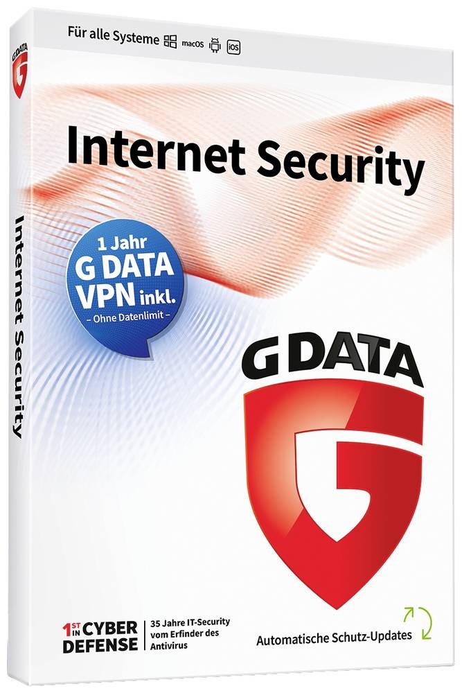 G-Data Internet Security + VPN Sonderedition Jahreslizenz, 3 Lizenzen