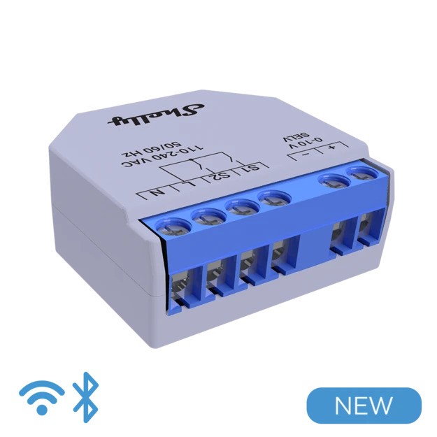 Shelly Plus 0-10V Dimmer - concealed installation -WLAN - BT