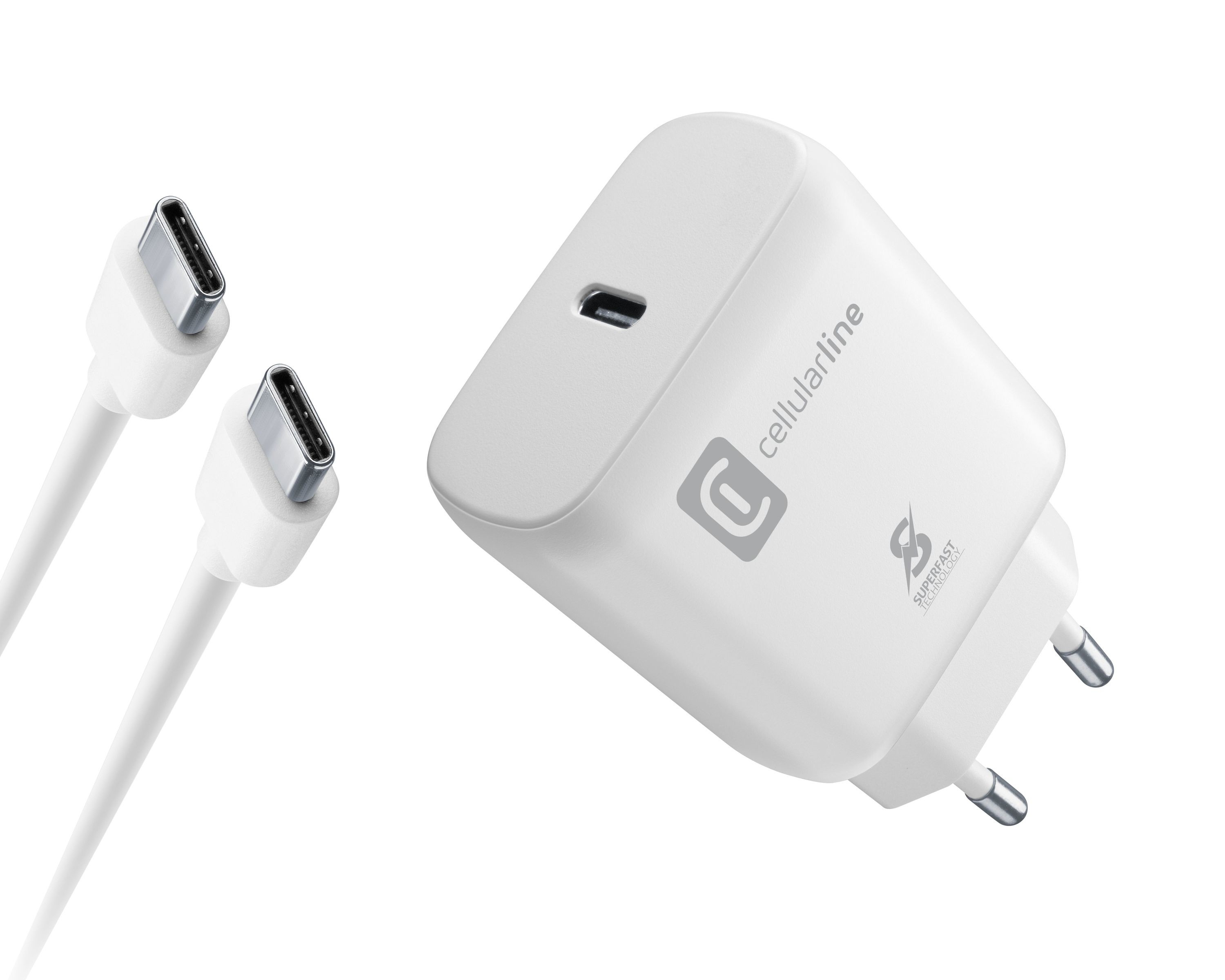 Cellularline Super Fast Charger Kit 25W - USB-C to USB-C - Samsung -