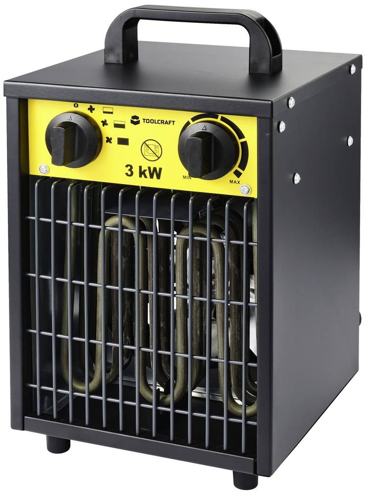 TOOLCRAFT TO-8578335 Bauheizer 3000W noir-Gelb