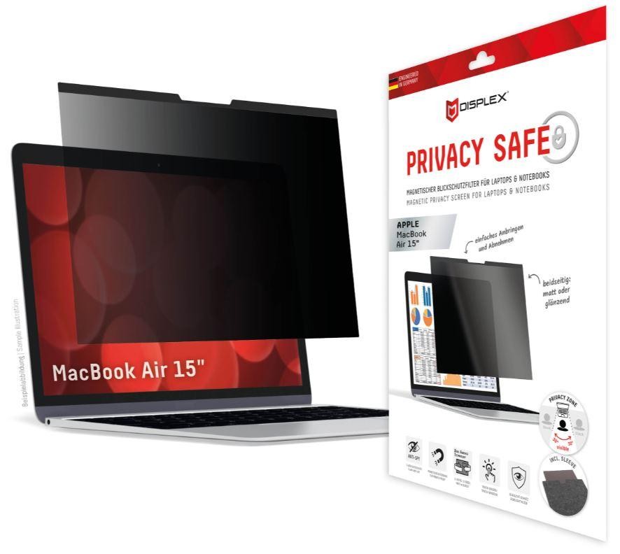 Displex PRIVACY SAFE magnetic 2-way privacy filter for MacBook Air 15