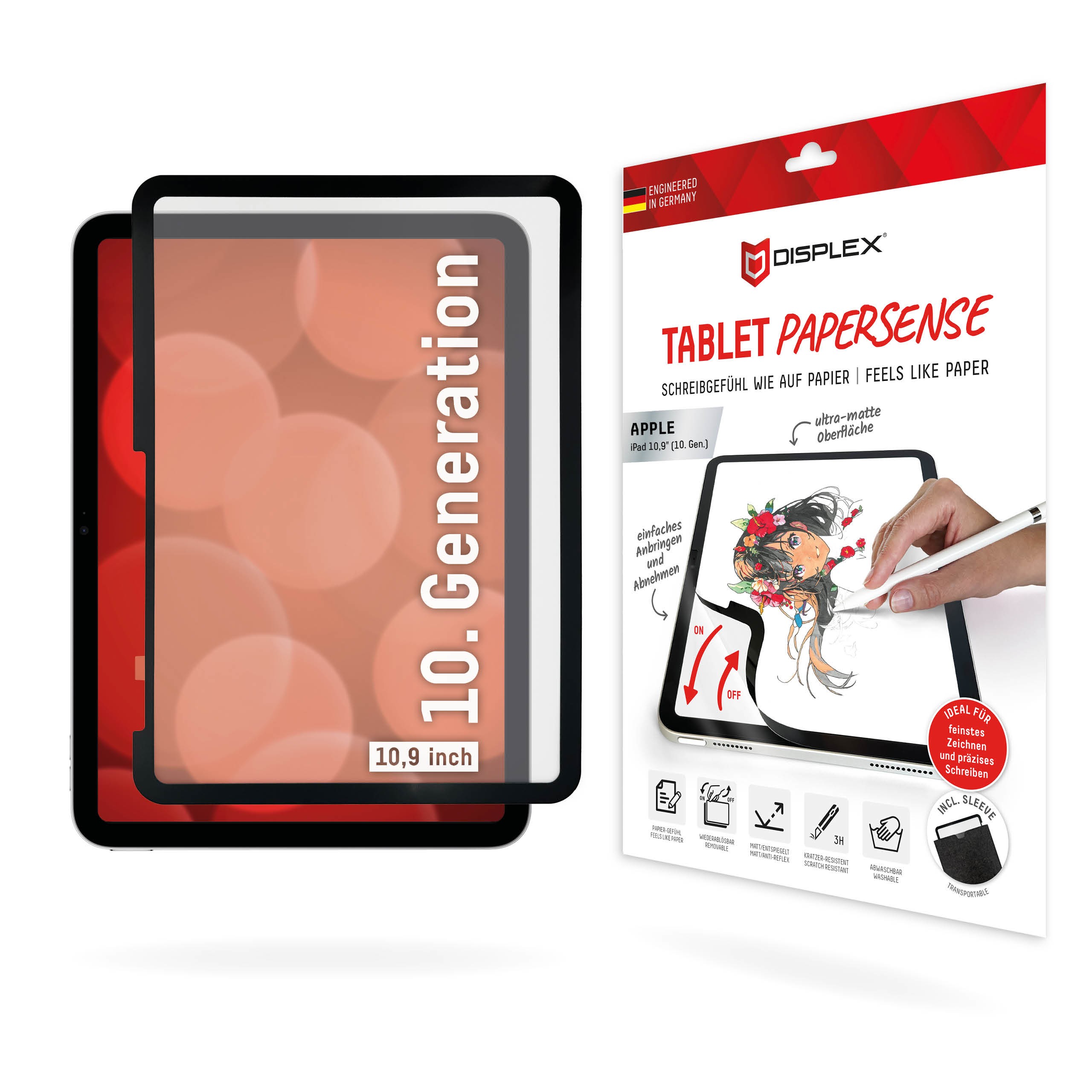 Displex TABLET PAPERSENSE for iPad 10,9"(10.)/11" (2025)/Air 11"(2024/