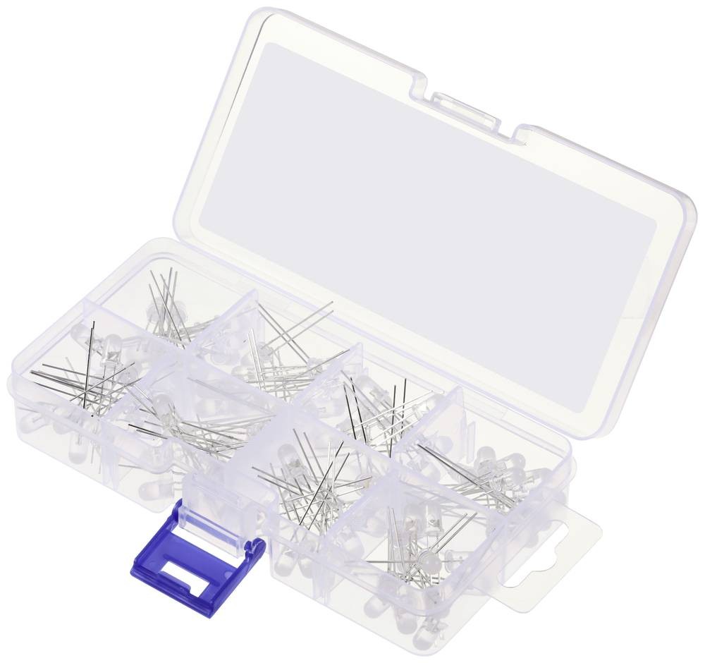 TRU COMPONENTS LED bedrahtet 5mm Milchige Linse 100° 20mA 1.8 V, 3.