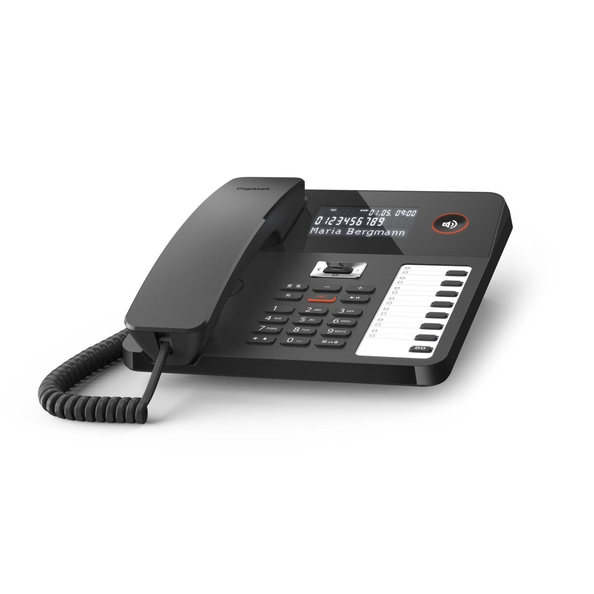 Gigaset DESK 800A Téléphone DECT Noir - Gigaset DESK 800A, Télé