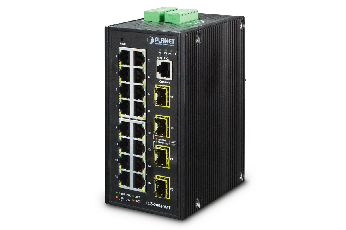 PLANET IGS-20040MT network switch Managed L2+ Gigabit Ethernet (10/