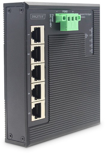 Digitus 5 Port Gigabit Ethernet Network Switch Switch, Flat,