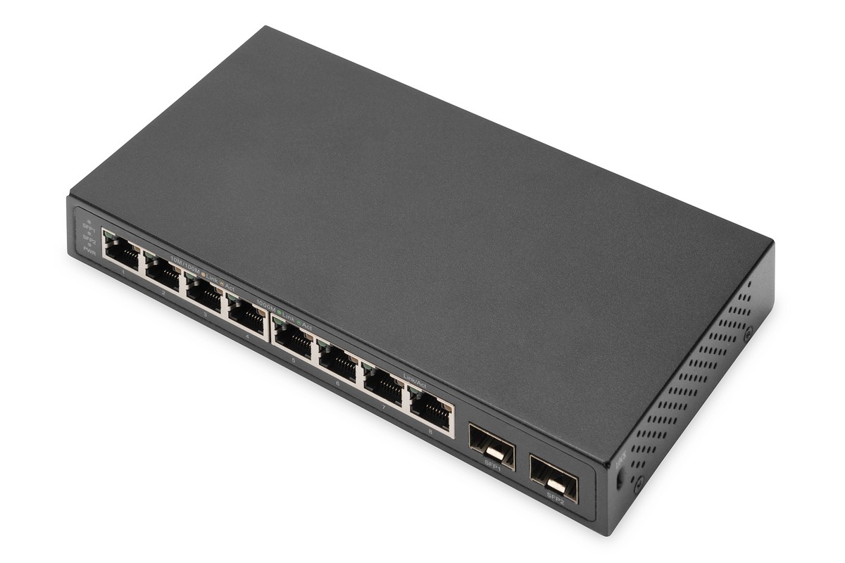 Digitus 8-Port Gigabit + 2 Gigabit SFP Ports