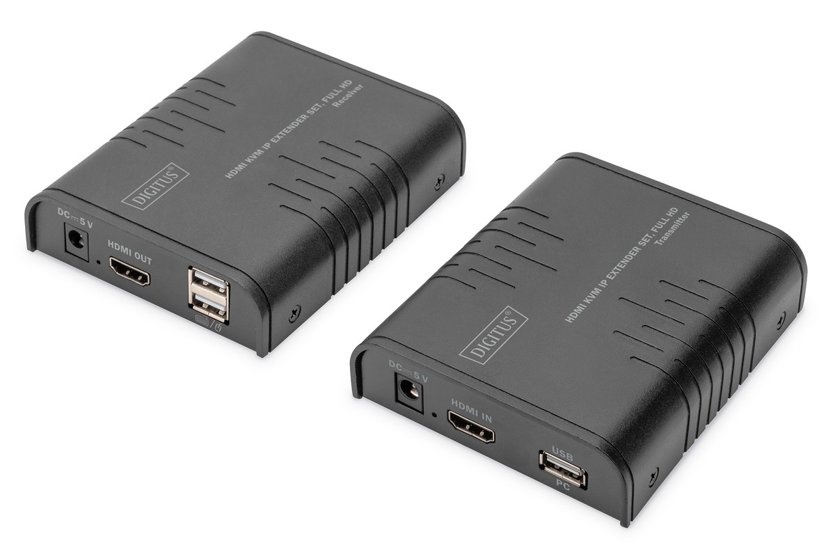 Digitus Kit extender HDMI KVM IP, Full HD - Digitus Kit extender HDMI