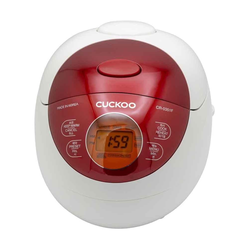 Cuckoo CR-0351F RED rice cooker 0.54 L 425 W Red, White - Cuckoo CR-
