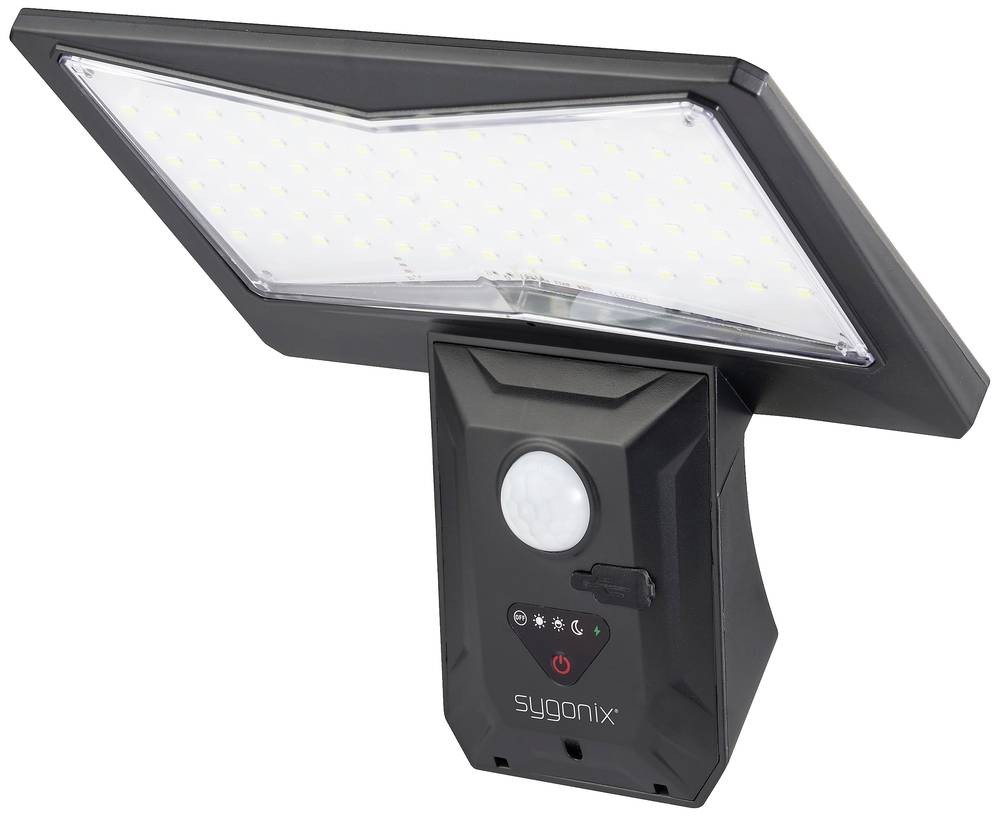 Sygonix SY-5626570 Solar-Außenwandleuchte with Bewegungsmelder LED