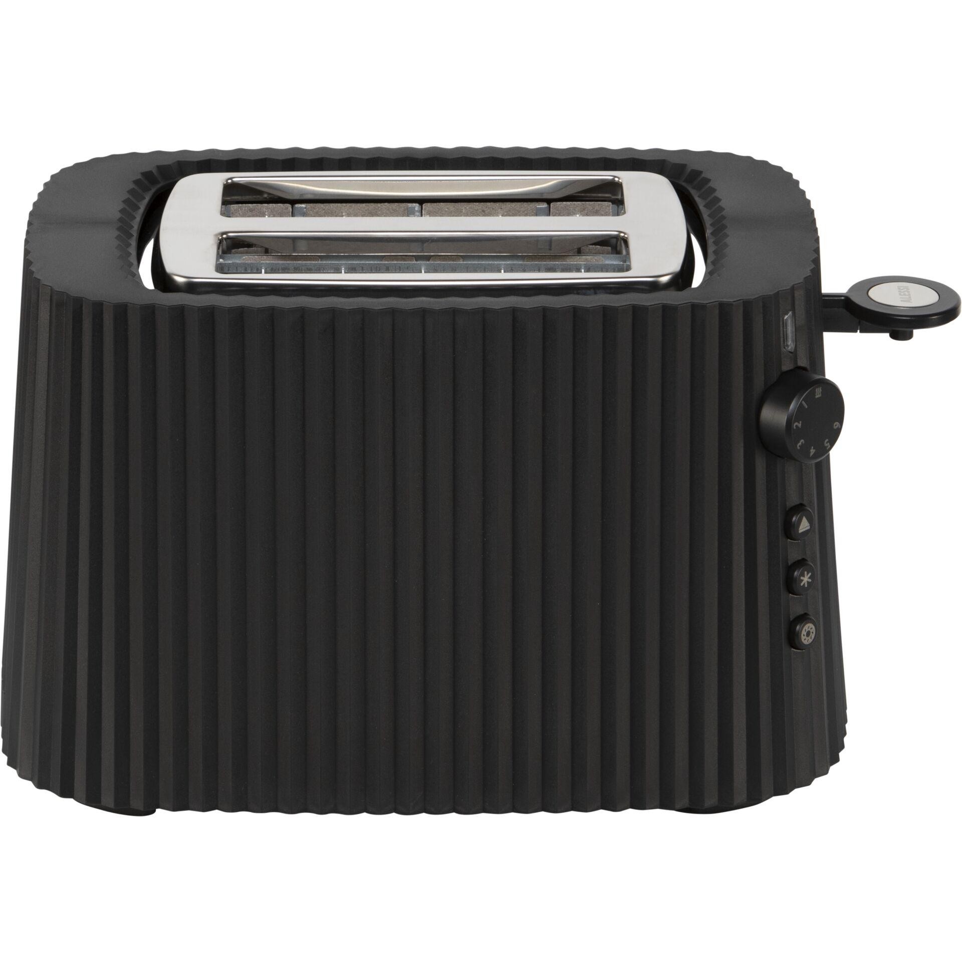 Alessi MDL08B toaster Black - Alessi MDL08B, Black, 340 mm, 185 mm,