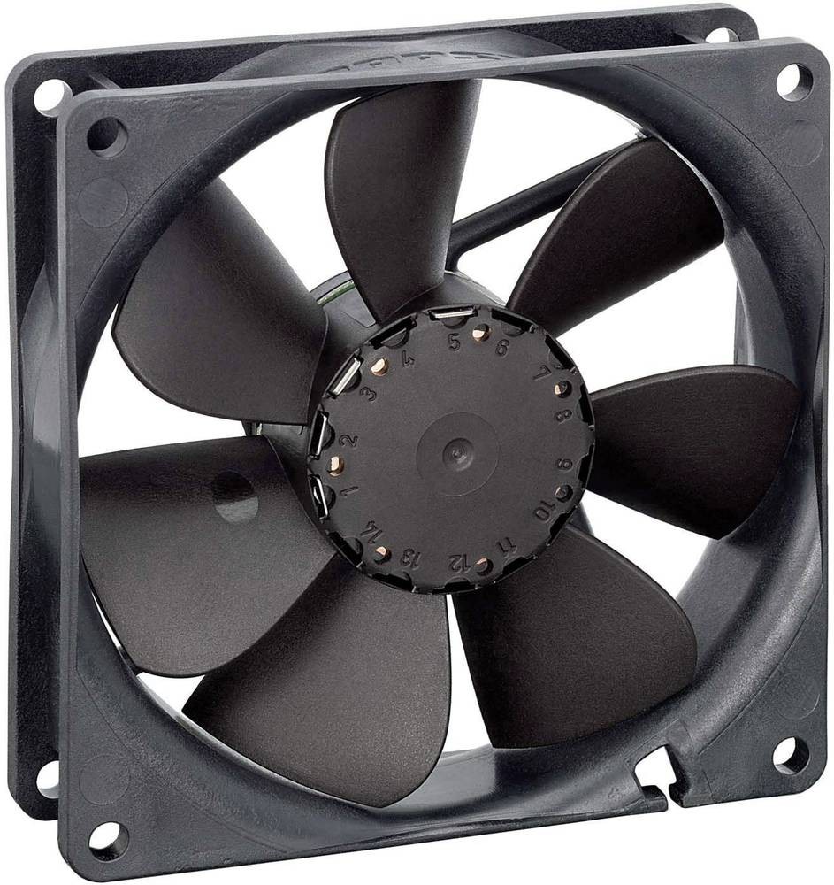ebm-papst 3414NGM Case per computer Ventilatore 9,2 cm Nero - ebm-
