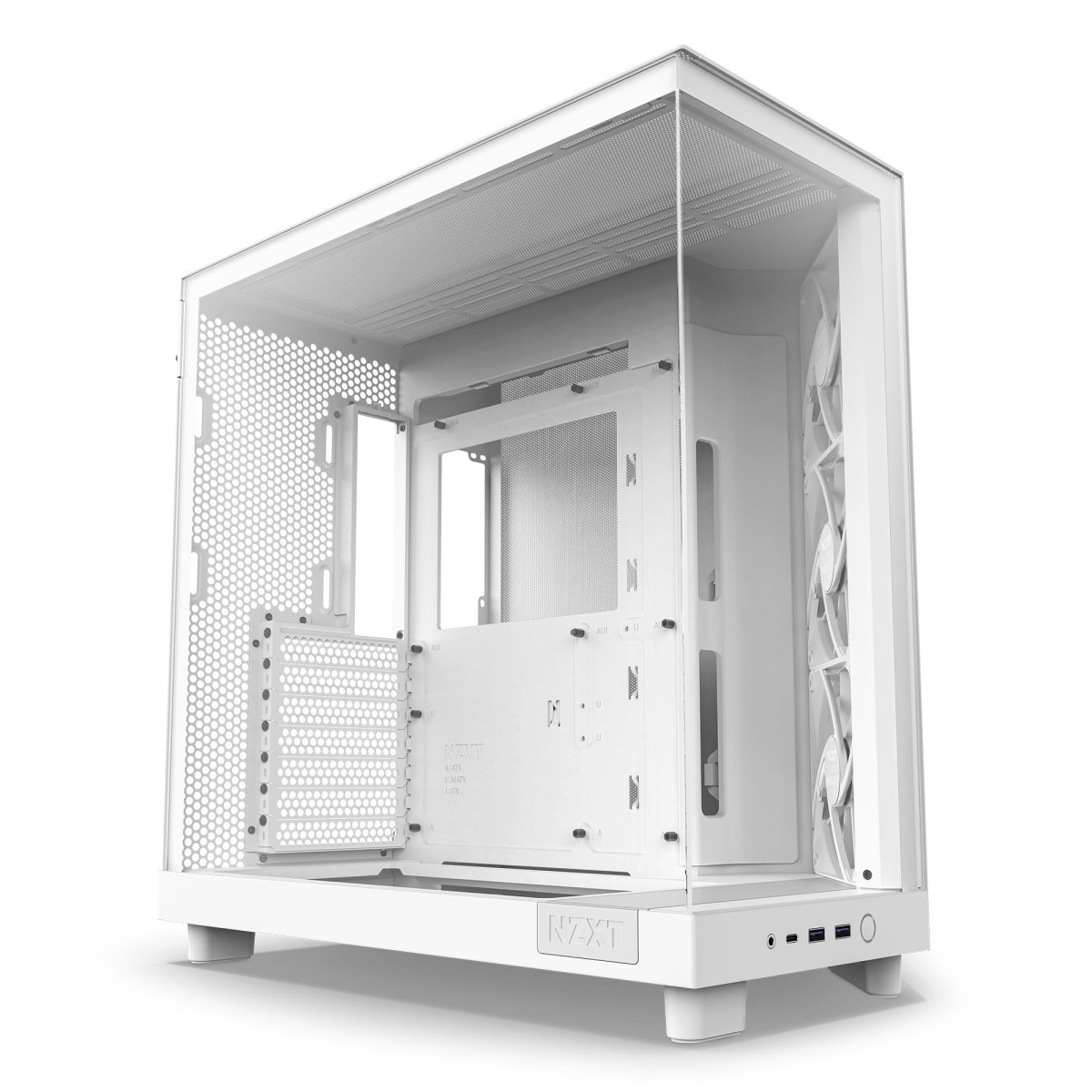 NZXT H6 Flow Midi Tower White - NZXT H6 Flow, Midi Tower, PC, White,