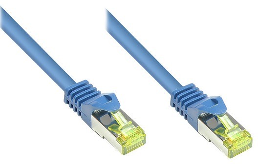 Good Connections Patchkabel m. Cat.7 Rohkabel blau 30m
