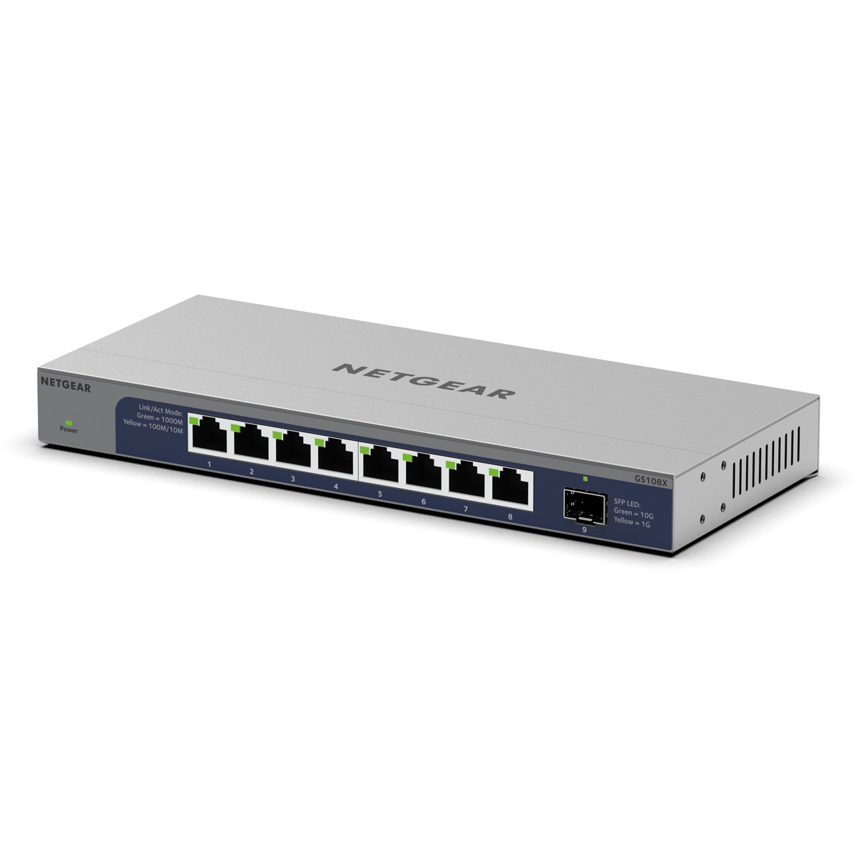 NETGEAR GS108X Unmanaged L2 Gigabit Ethernet (10/100/1000) Grey -