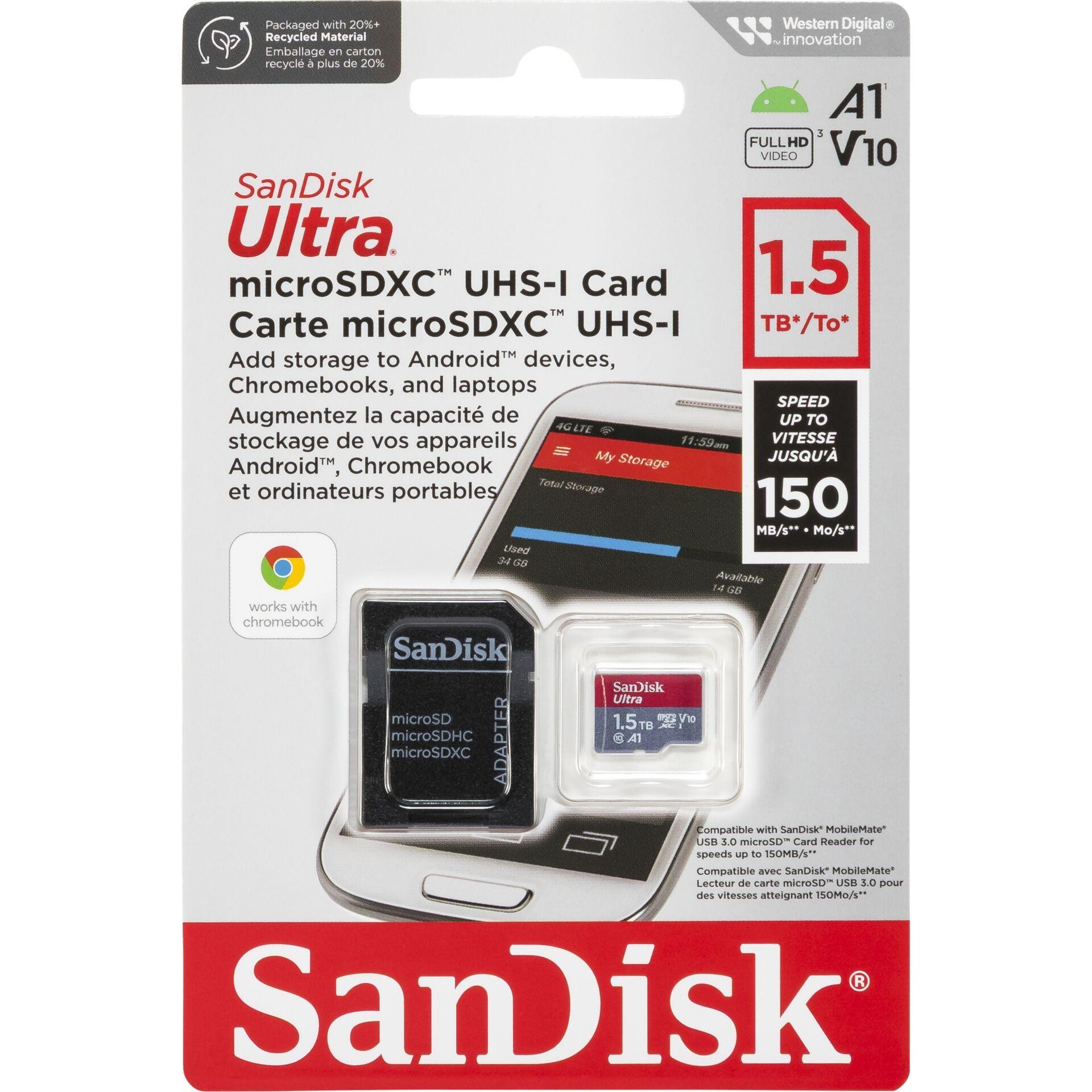 SanDisk Ultra microSDXC-Karte Retail 1.5TB UHS-I