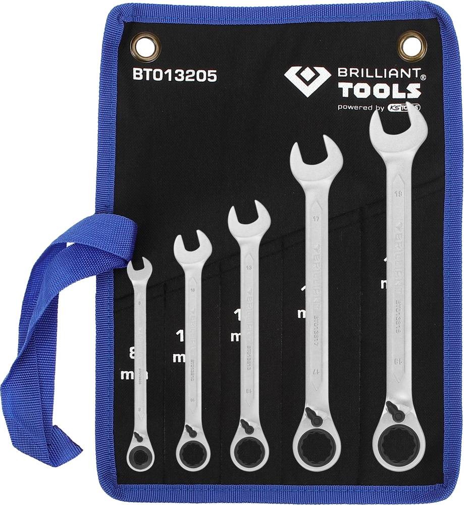 Brilliant Tools BT013205 BT013205 Ring-Ratschenschlüssel-Satz Schlü