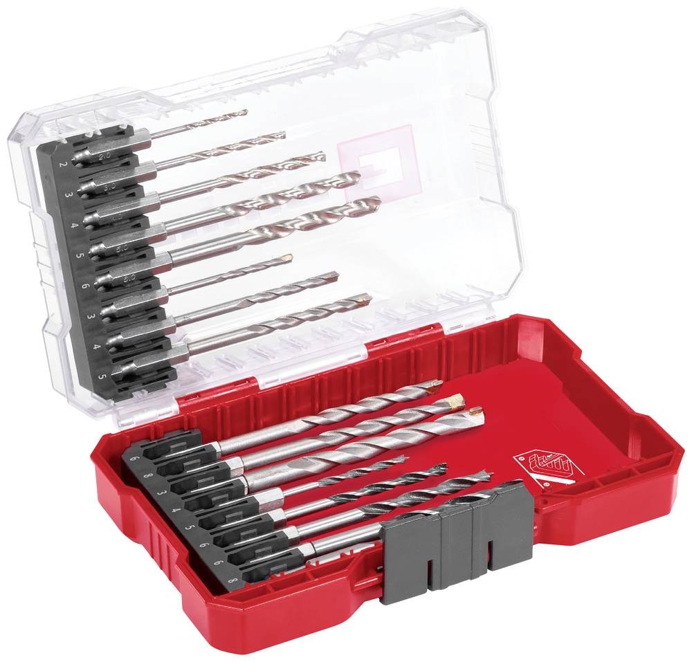 Einhell 108953 16teilig Universal-Bohrersortiment Metall, Stein,
