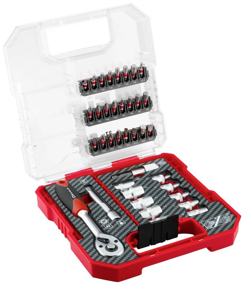 Einhell Steckschlüssel-Bit-Einsatz-Set 1/4\ 37teilig 109022