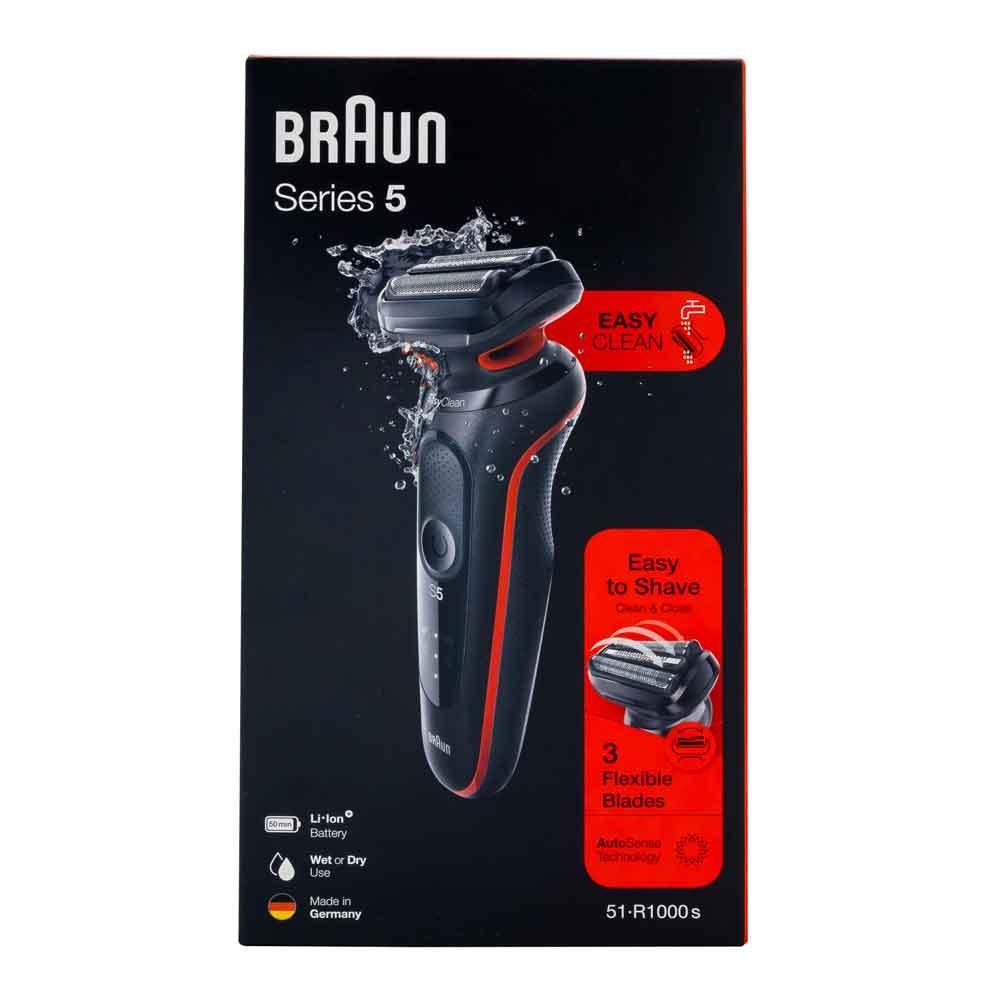 Braun Series 5 50-R1000s Foil shaver Black, Red - Braun Series 5 50-