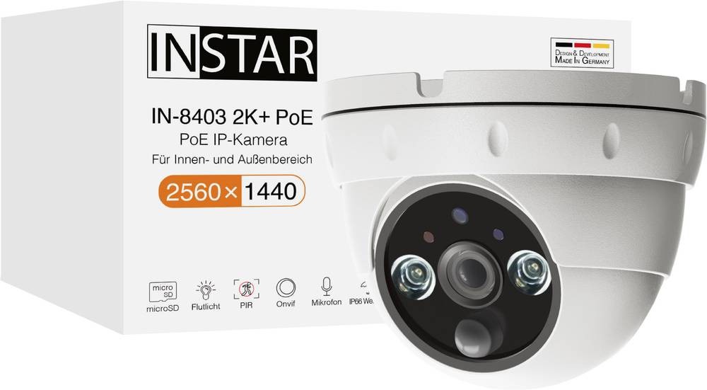 INSTAR IN-8403 2K+ POE ws 14082 LAN IP Überwachungscaméra 2560 x