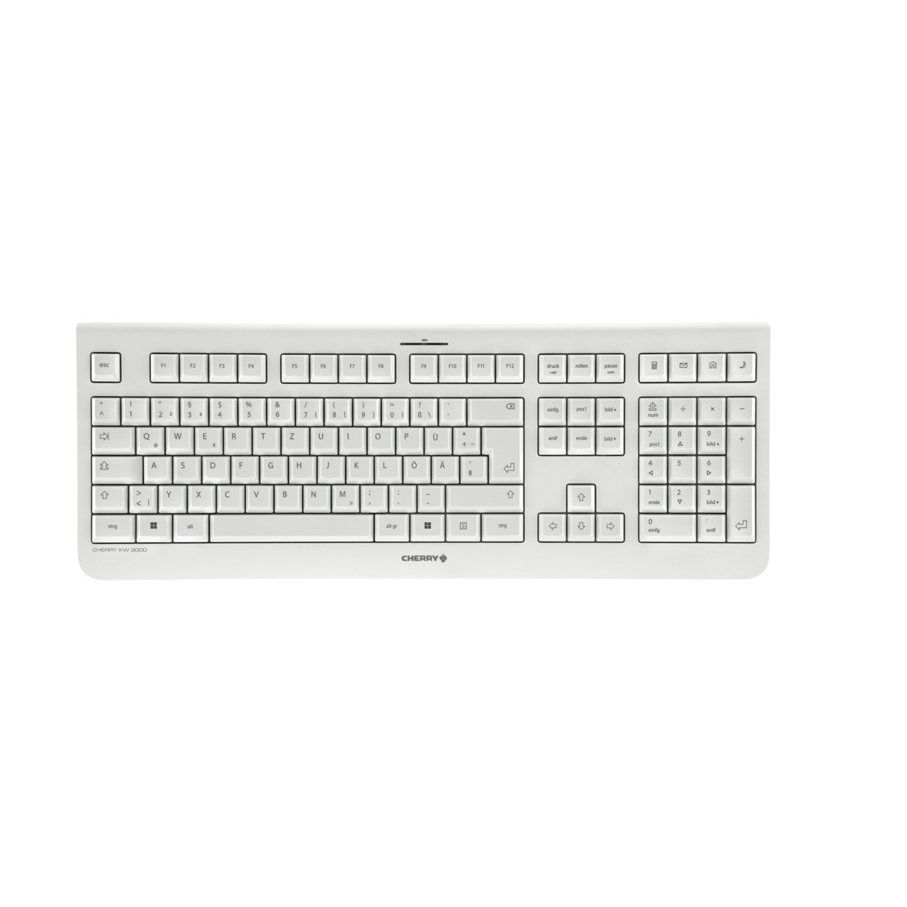 Cherry Keyboard KW 3000 Wireless [DE] pale grey