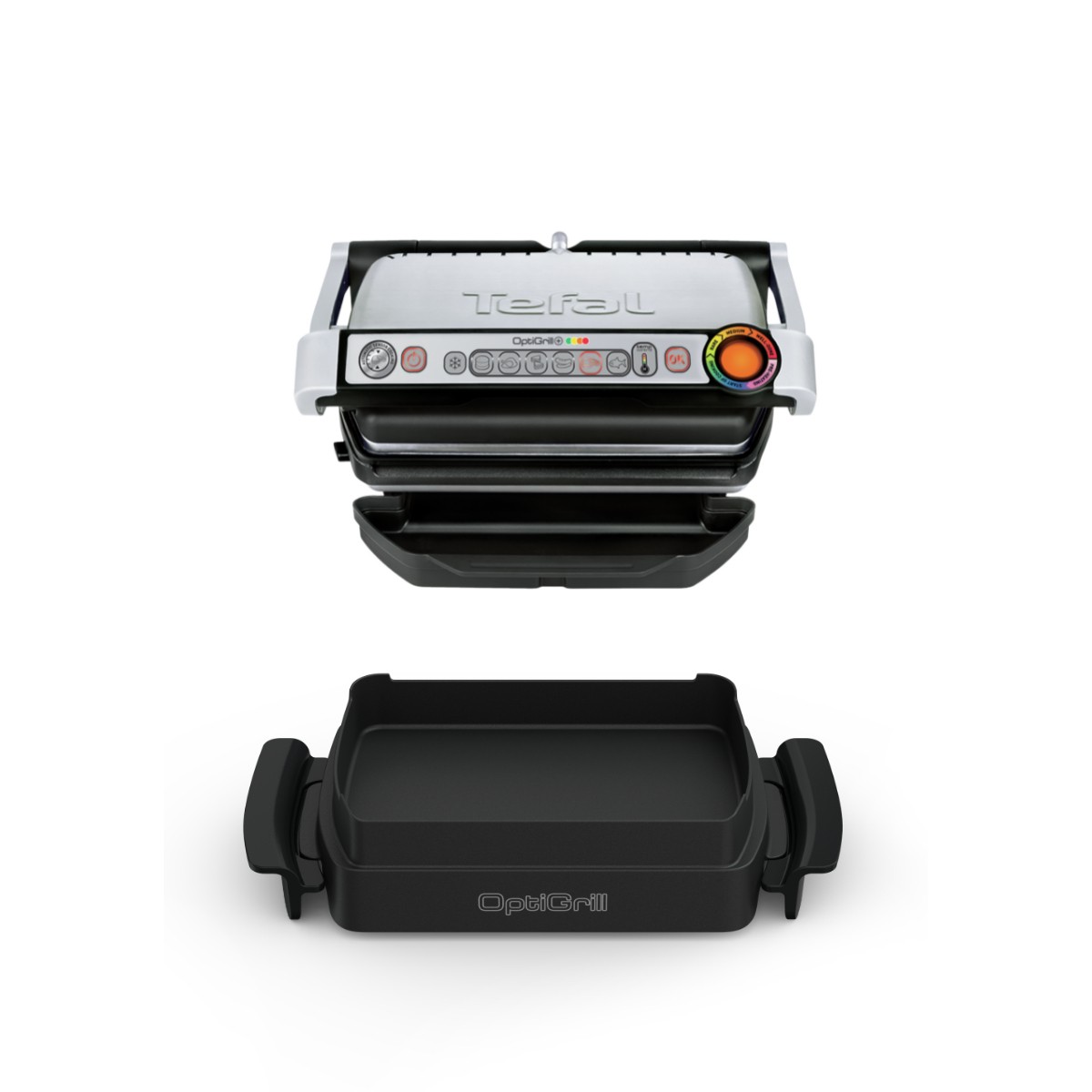 Tefal Optigrill+ Snacking&Baking GC714D Kontaktgrill mit Backschale