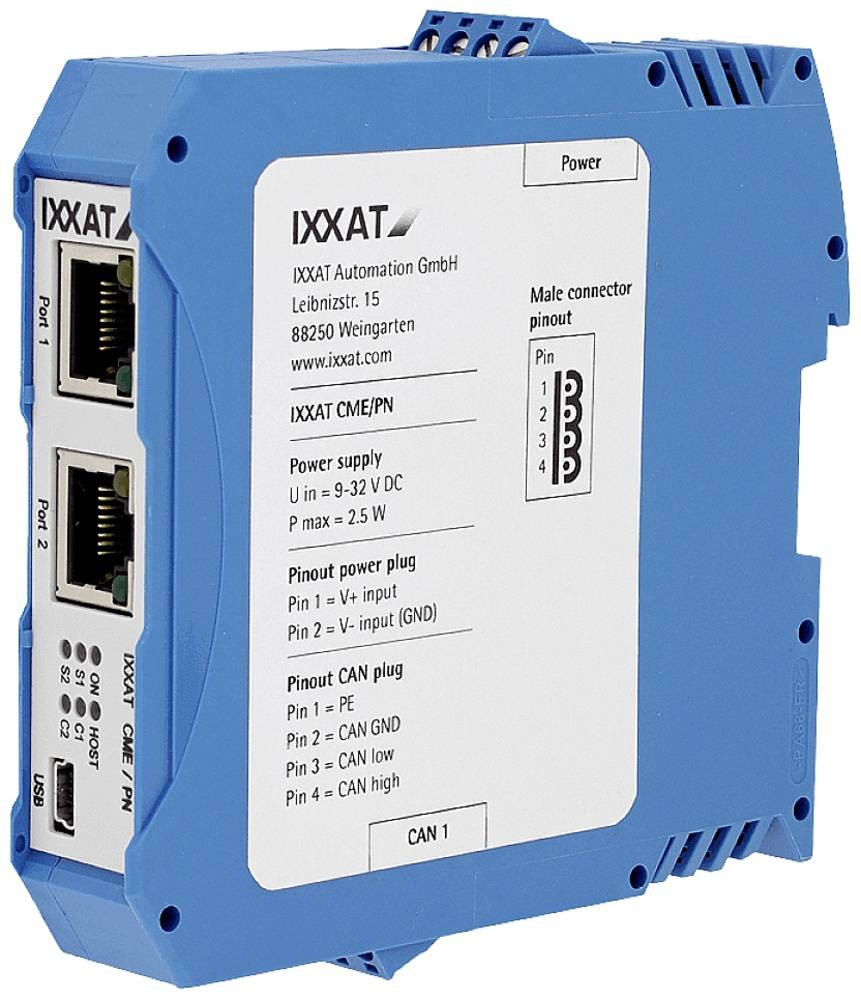 Ixxat 1.01.0261.02106 CME/PN Profinet-CANopen 1 pc(s)