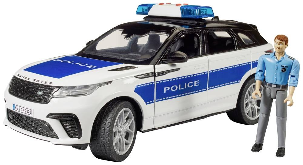 Bruder Einsatzfahrzeug Modell Velar Polizei Fertigmodell PKW Modell