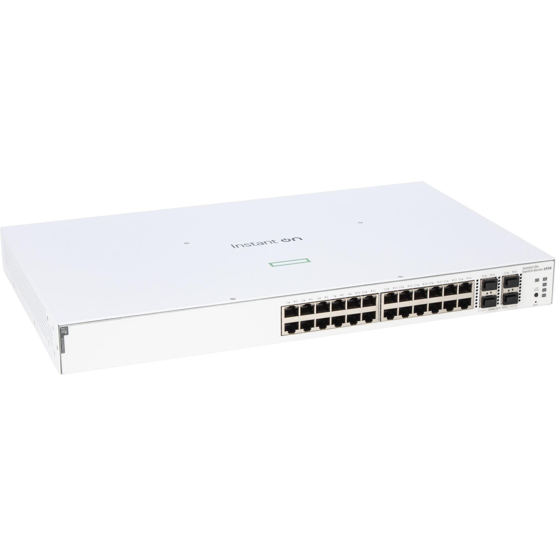 HPE Aruba Networking Aruba Instant On 1930 24G Class4 PoE 4SFP/SFP+