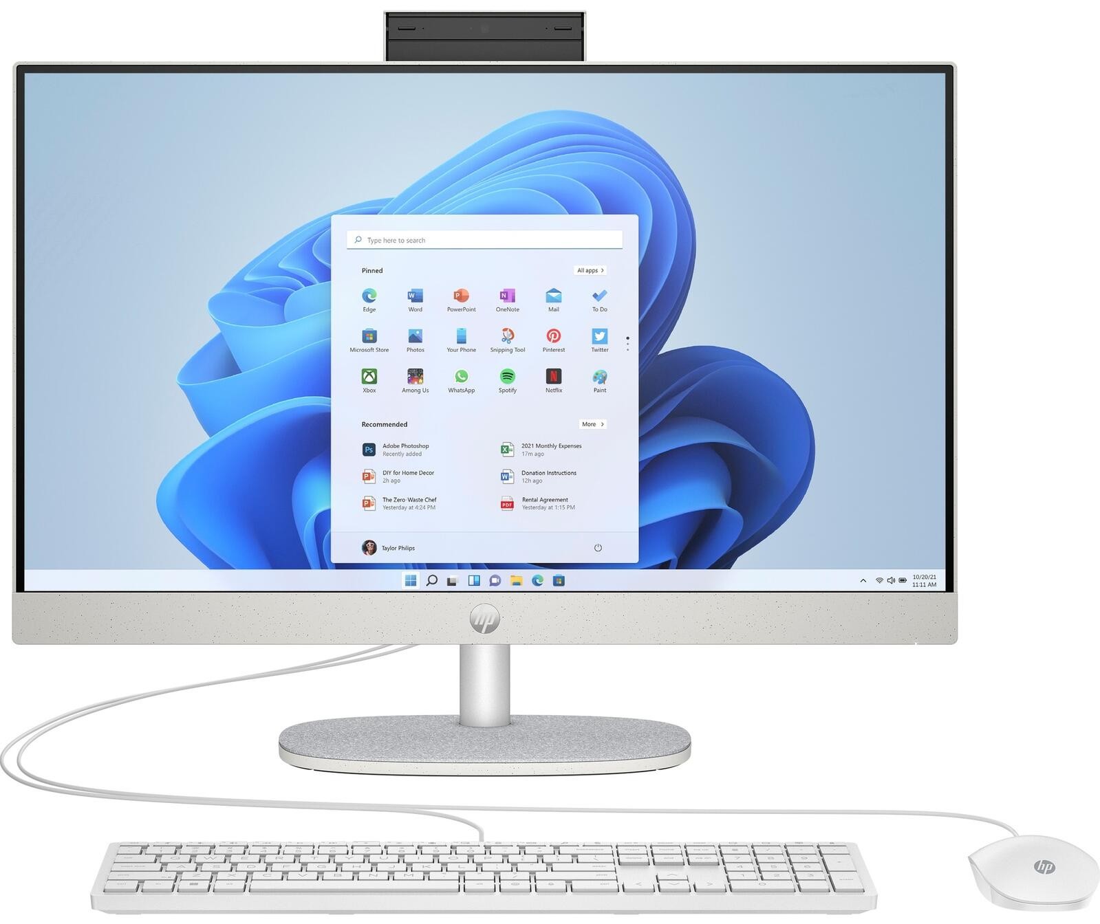 HP 24-cr0006ng AiO-PC 60,5 cm (23,8 Zoll) AMD Ryzen 5 7520U