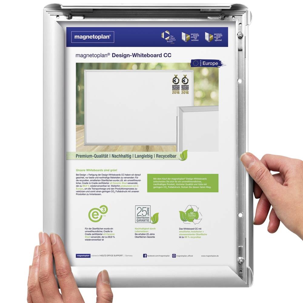 Deflecto SFA3S Klapprahmen silver DIN A3 1 St. (B x H x T) 326 x 450