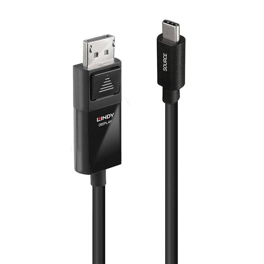 Lindy 2m USB Type C to DP 4K60 Adapter Cable with HDR - Lindy 2m USB